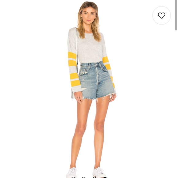 Agolde Pants - AGOLDE Dee Short in Riccochet High Rise Frayed Hem Button Fly Distressed Sz 27